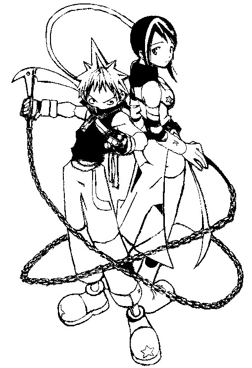 Un groupe de personnages de mangas en pleine aventure
