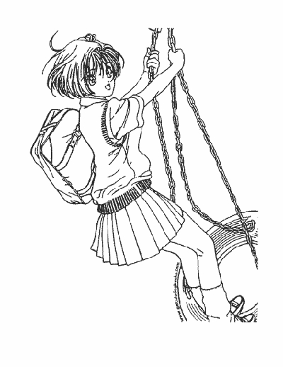 Un personnage de manga en pleine action dans un décor dynamique