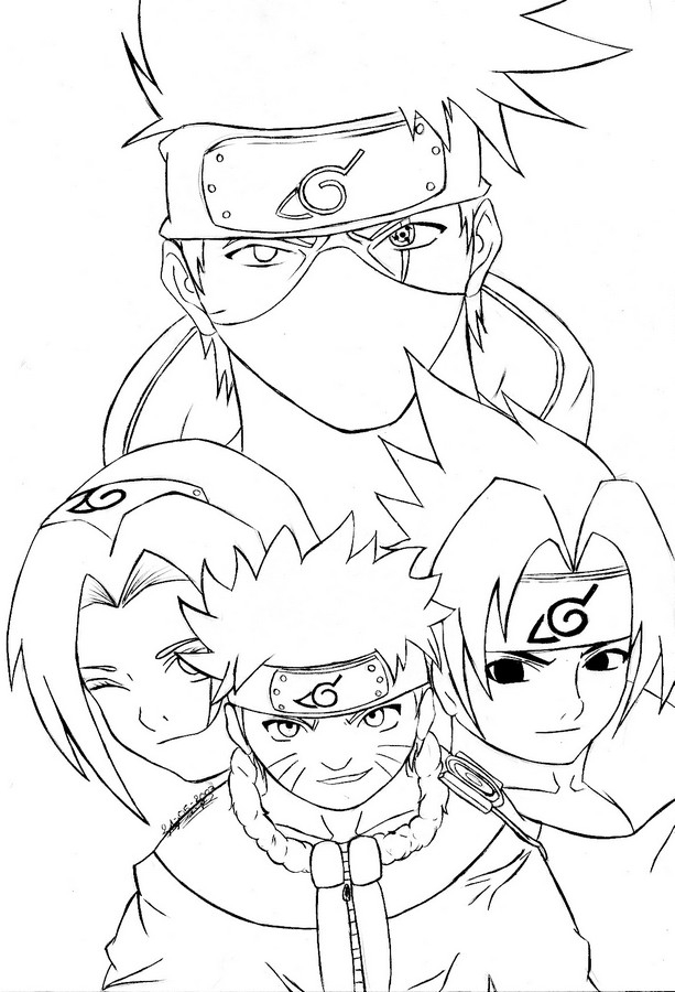 Un groupe de personnages de manga en pleine action dans un décor dynamique