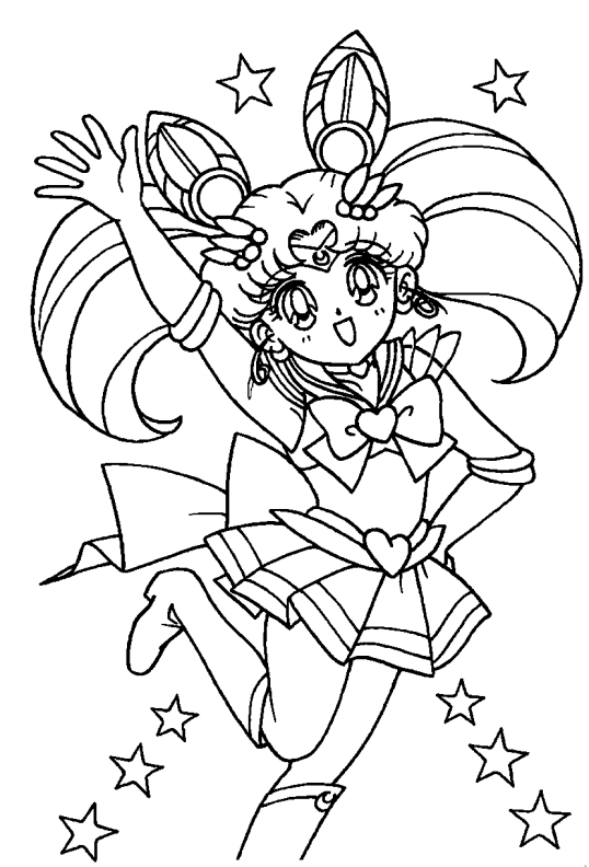 Une jeune fille de style manga en pleine contemplation