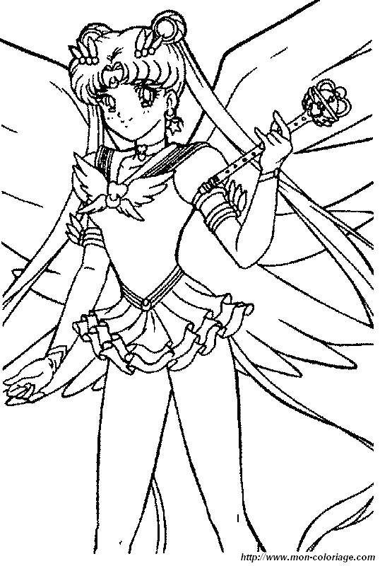 Personnage de manga en pleine action avec un décor stylisé