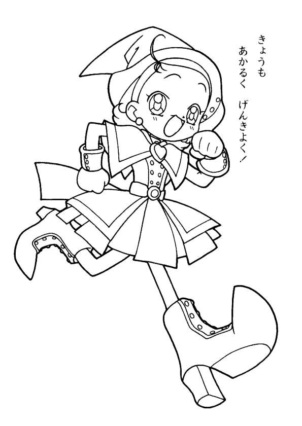 Un jeune personnage de manga en pleine action dans un décor dynamique