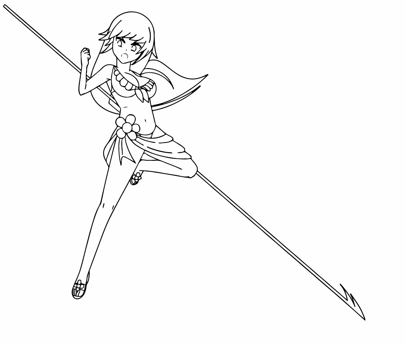 Personnage de manga avec un sourire rayonnant dans un décor urbain