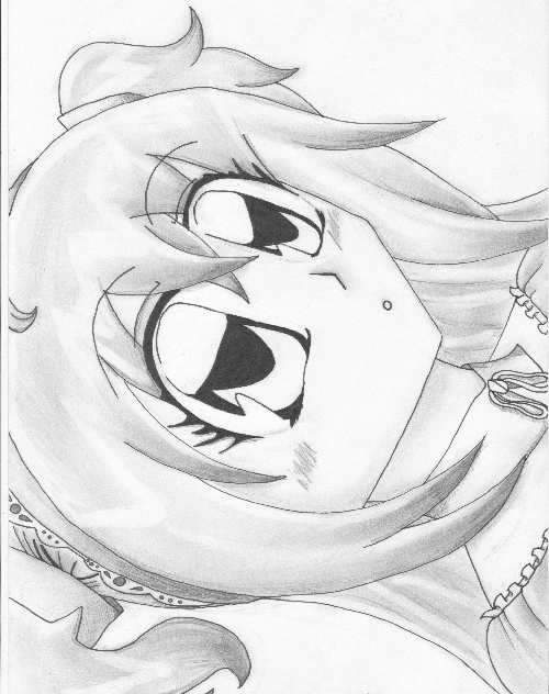 C coloriage de personnage de manga dans un décor dynamique