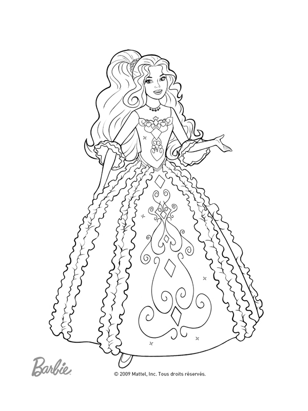 Coloriage d'un mannequin en pose élégante sur fond simple