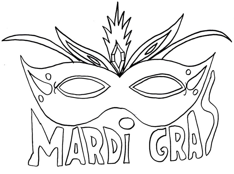 Un carnaval de Mardi Gras avec des masques et des plumes colorées