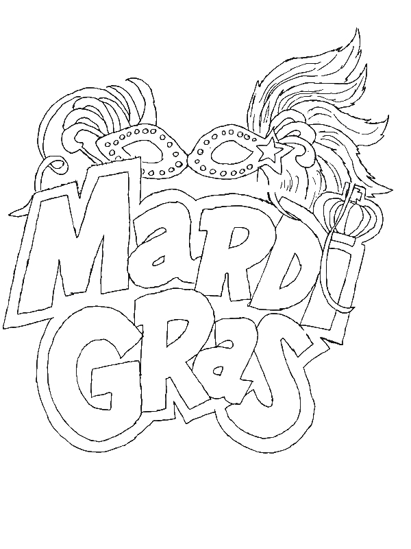 Scène festive de Mardi Gras avec masques et décorations colorées