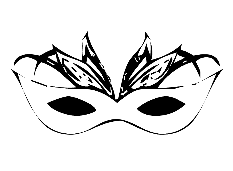 Personnages de Mardi Gras masqués dans une ambiance festive