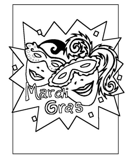 Personnages masqués célébrant le Mardi Gras dans un décor festif