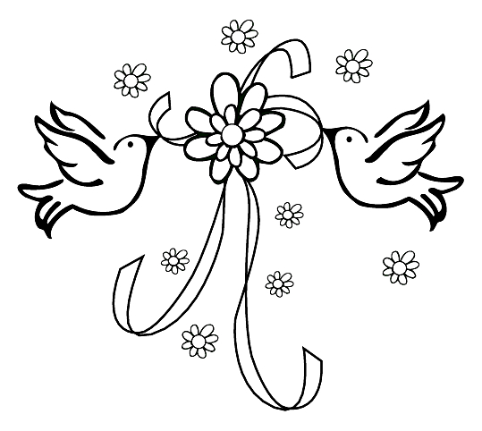 Célébration d'un mariage avec les mariés sous un bel arc floral