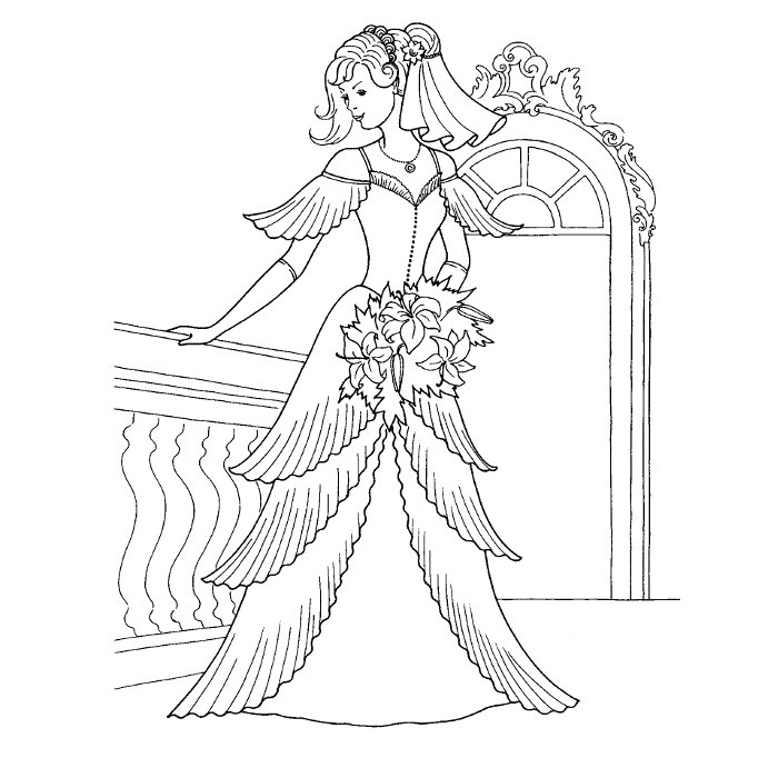 Couple de mariés dans un décor de cérémonie