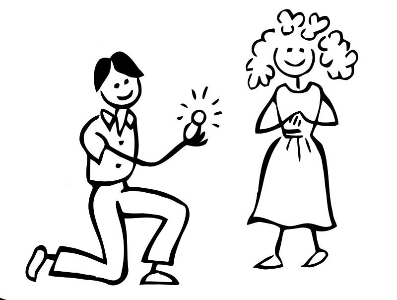 Célébration d'un mariage avec les mariés en plein élan de joie