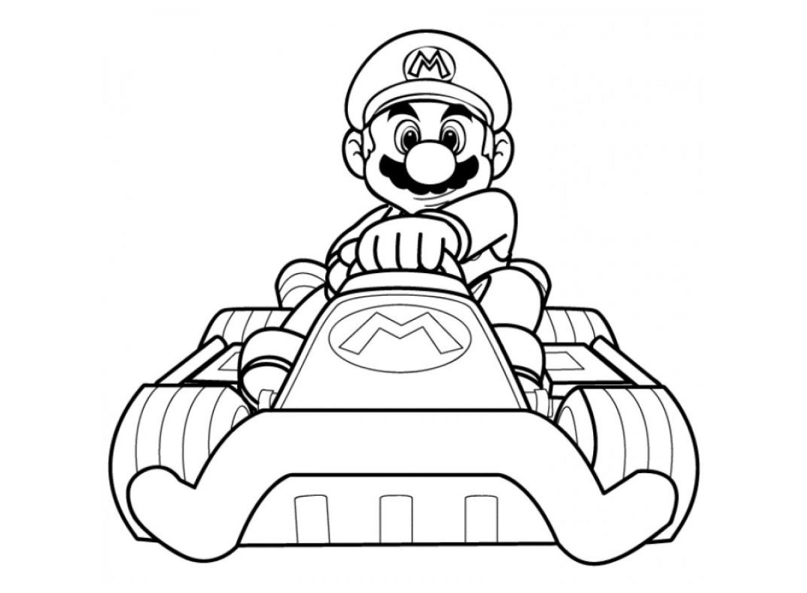 Mario et ses amis en pleine course sur la piste de Mario Kart