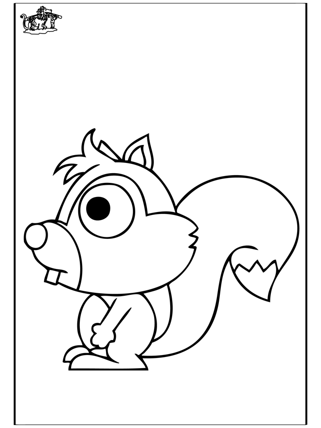 Coloriage d'une marmotte dans son habitat naturel