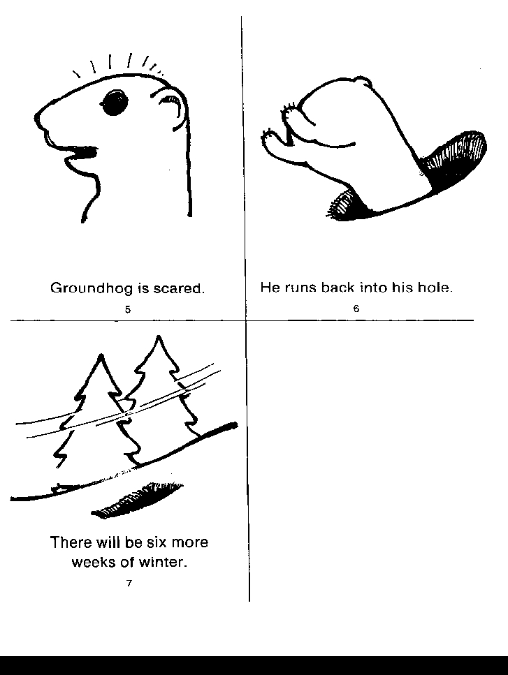 Coloriage d'une marmotte dans son habitat naturel