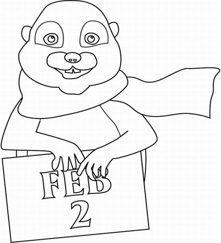 Coloriage d'une marmotte dans un environnement naturel