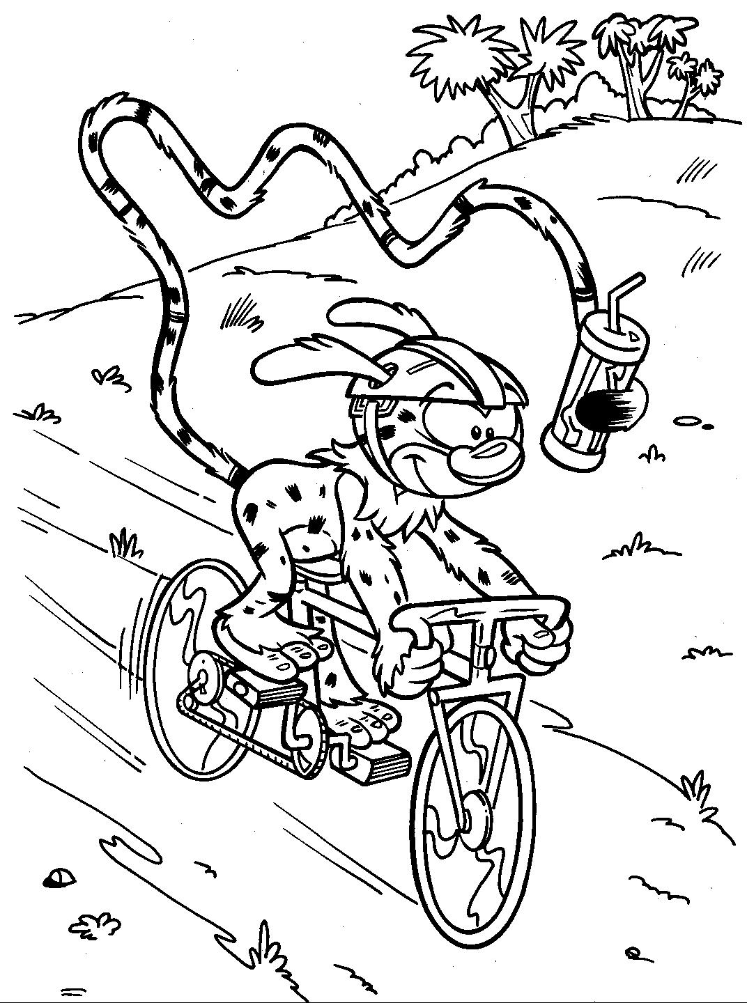 Un marsupilami espiègle sur fond de nature luxuriante