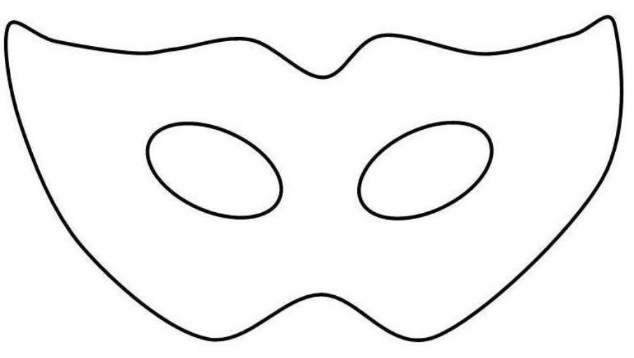 Coloriage d'un masque original avec motifs variés