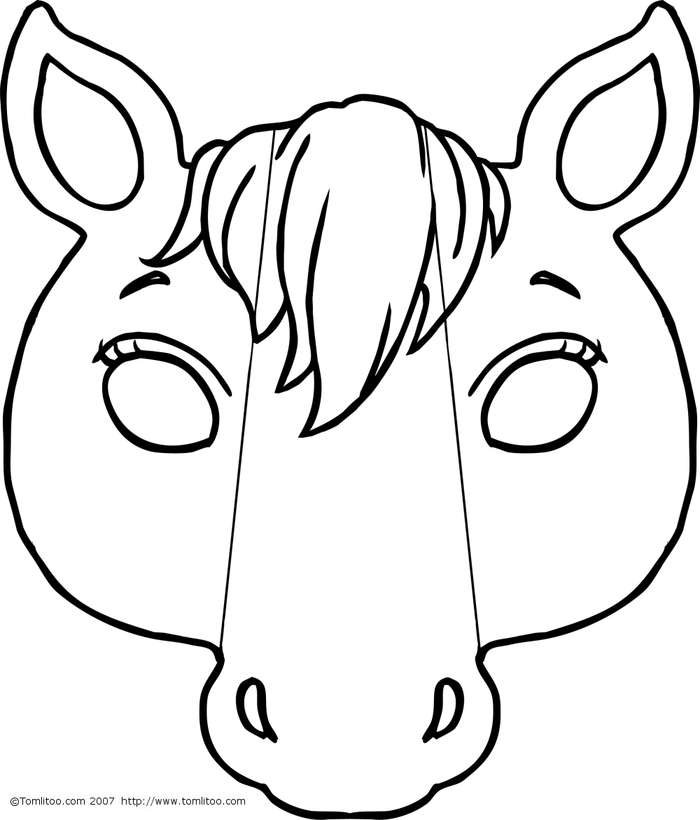 Coloriage d'un masque original avec motifs variés