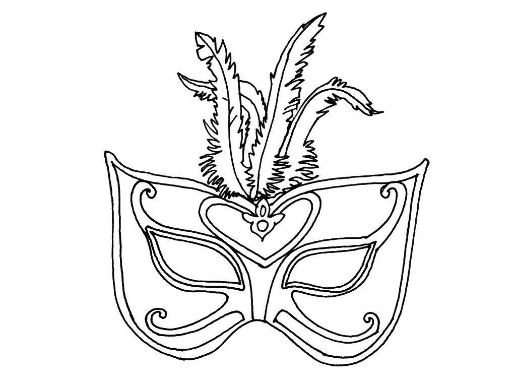 Coloriage d'un masque avec motifs variés et expressifs