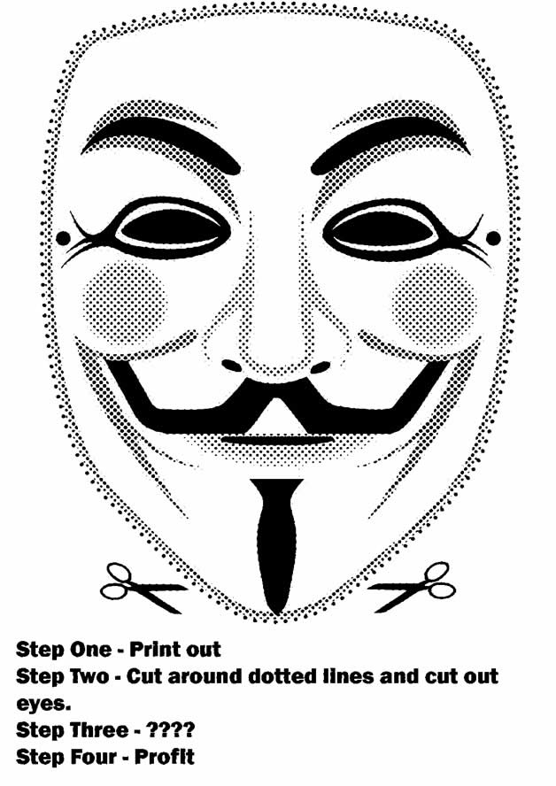 Un masque original à colorier avec des motifs variés