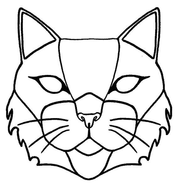 Coloriage d'un masque original avec motifs variés