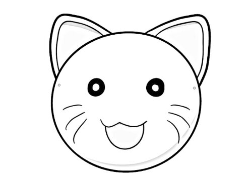 Coloriage d'un masque original avec motifs variés