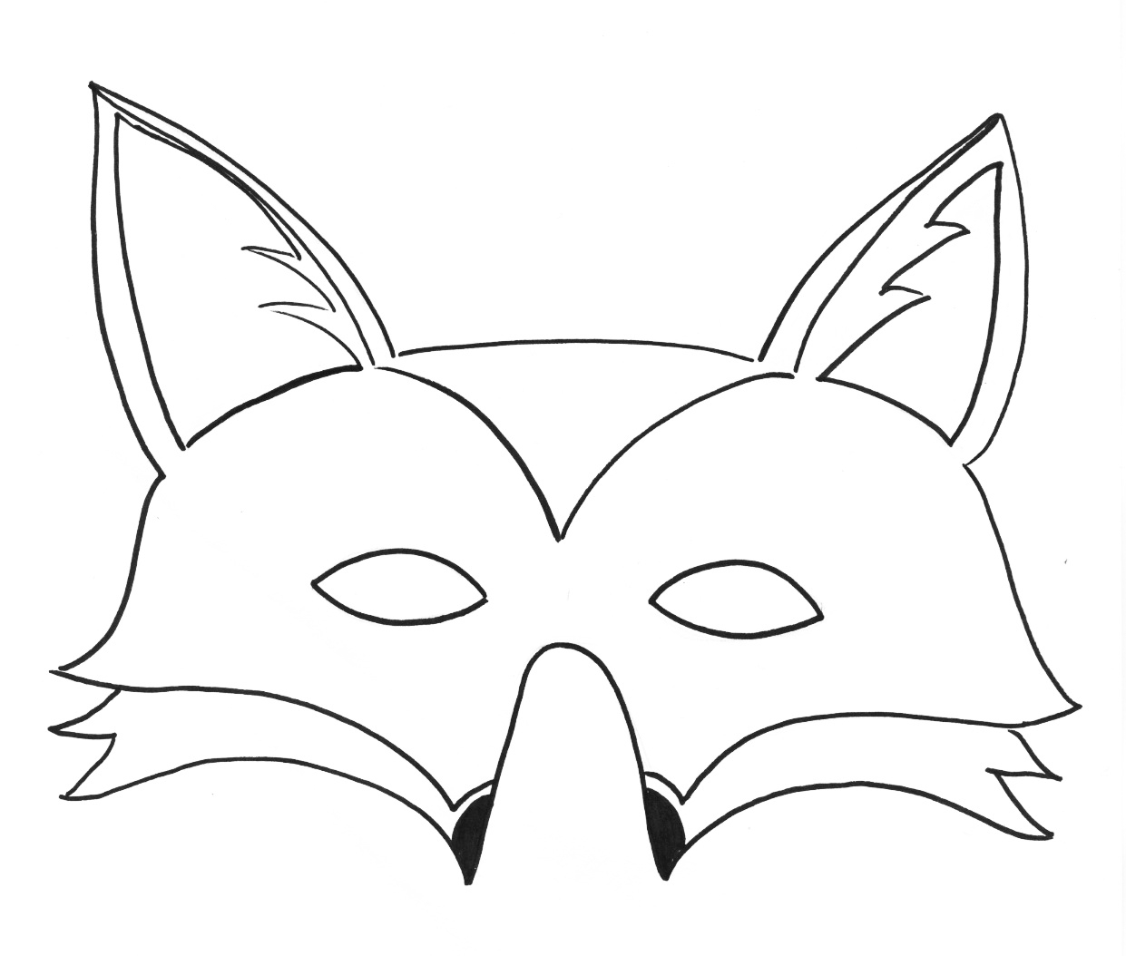 Coloriage d'un masque original à motifs variés