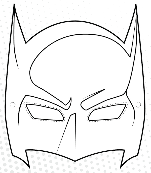 Coloriage d'un masque original avec motifs variés