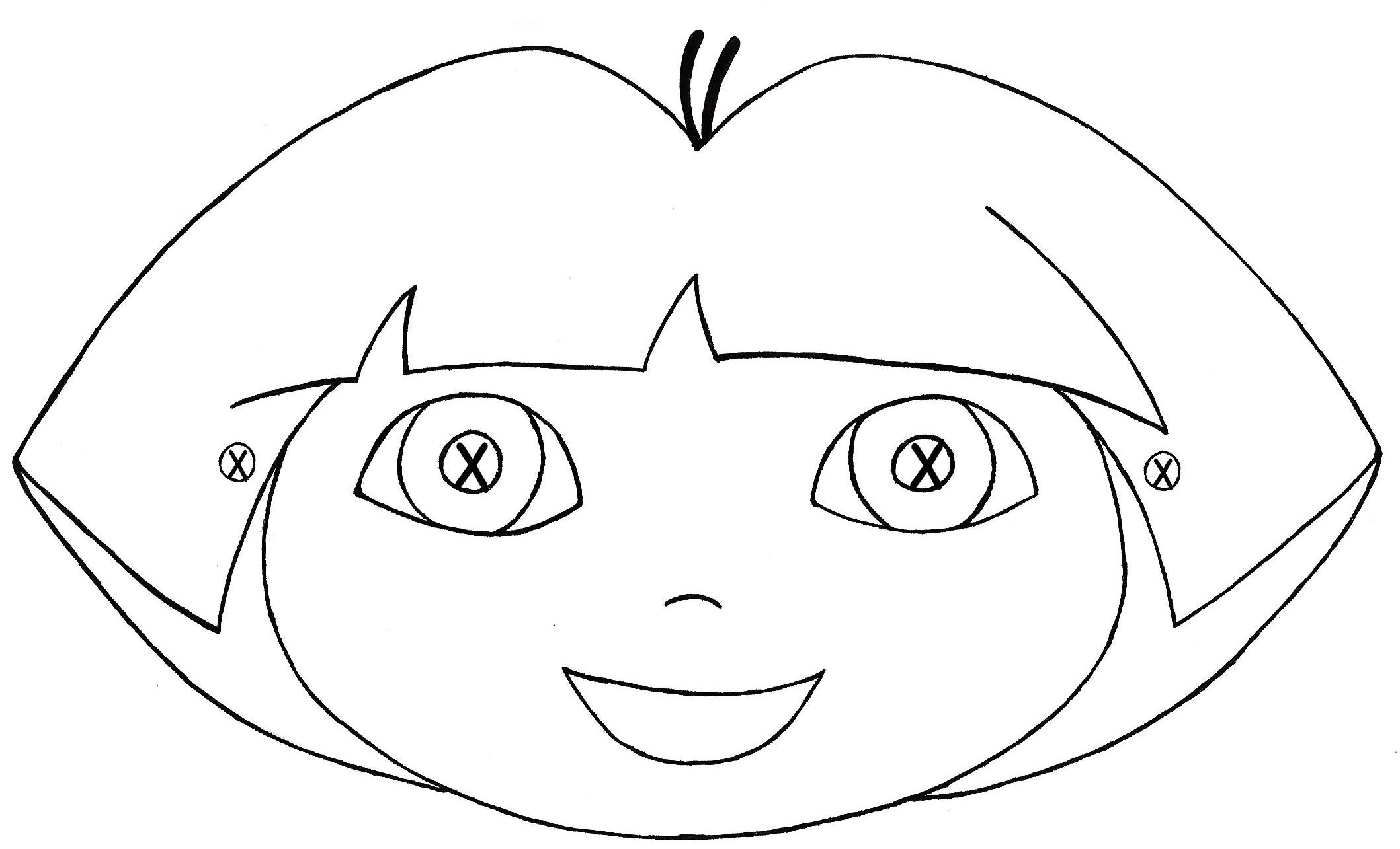 Coloriage d'un masque décoratif avec motifs variés
