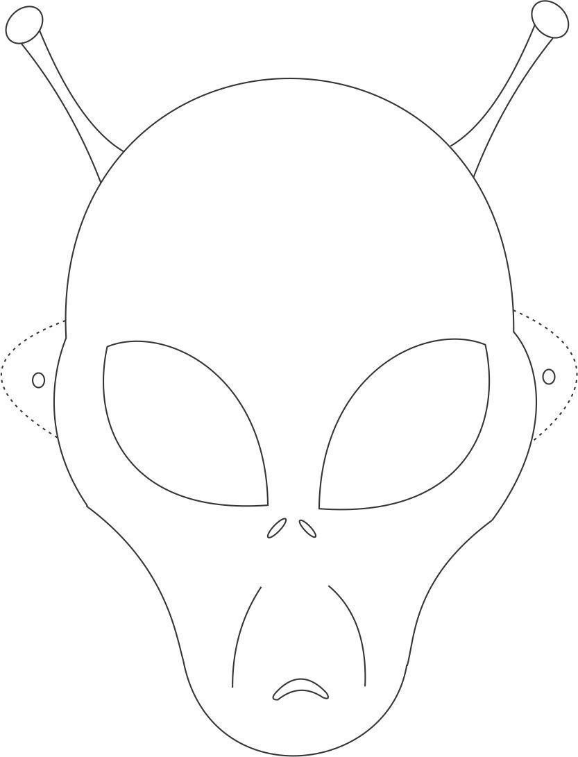 Coloriage d'un masque original aux motifs variés