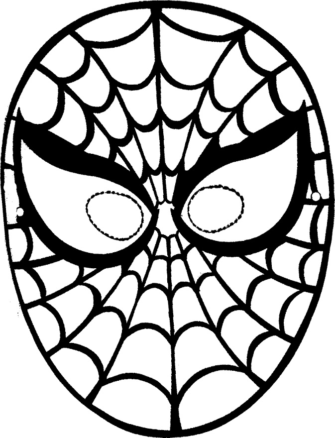 Coloriage d'un masque original avec motifs variés