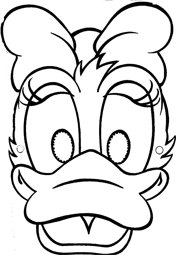 Coloriage d'un masque original avec motifs variés