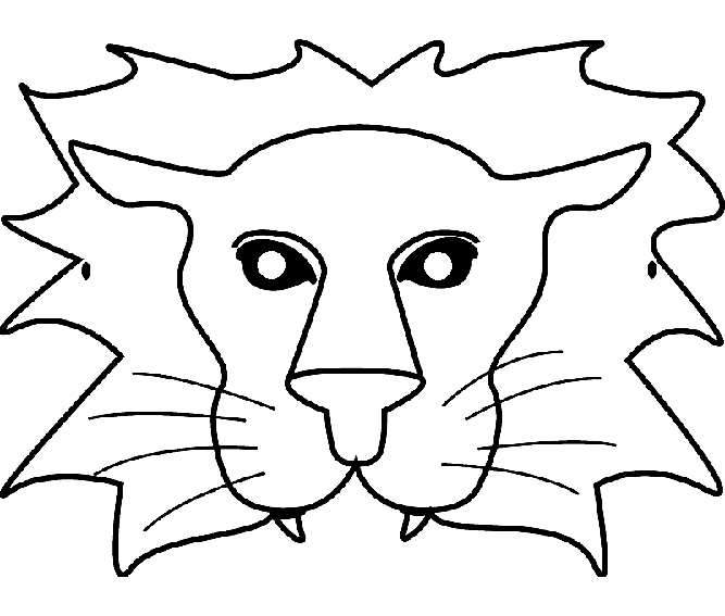 Coloriage d'un masque original à motifs variés
