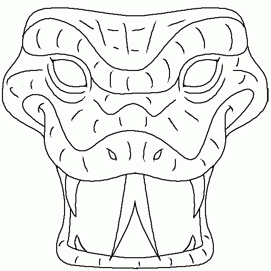 Coloriage d'un masque original avec motifs géométriques