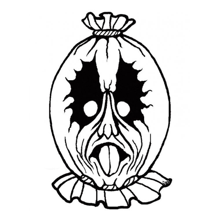 Coloriage d'un masque original avec motifs variés