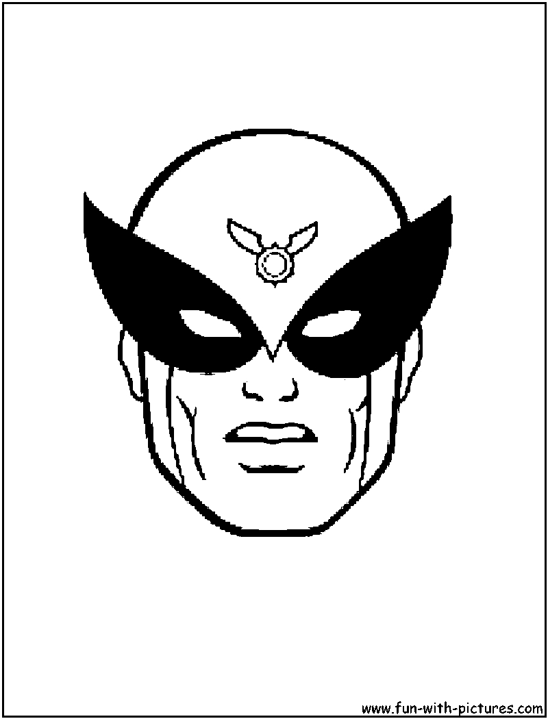 Coloriage d'un masque original avec motifs variés