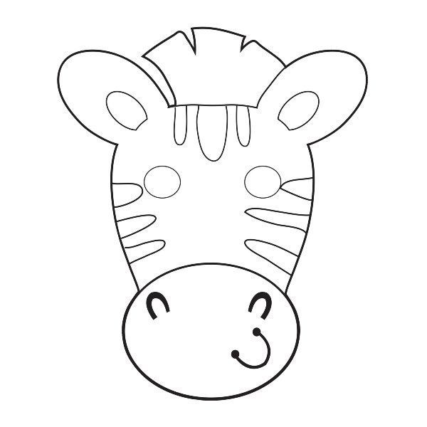 Coloriage d'un masque original avec motifs variés