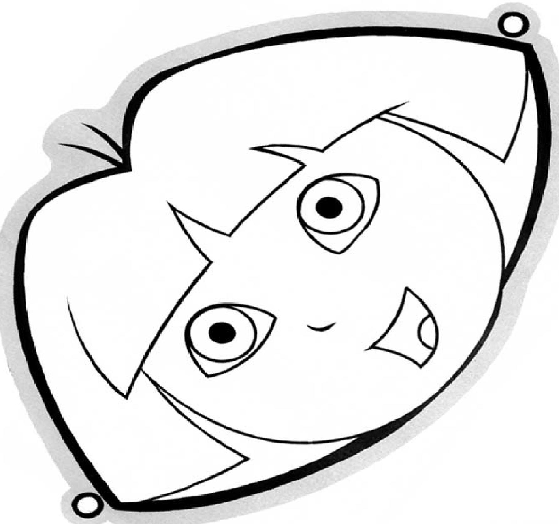 Coloriage d'un masque original avec des motifs variés