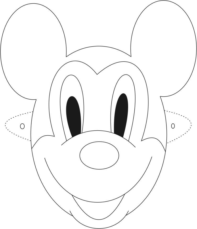 Coloriage d'un masque original avec motifs variés