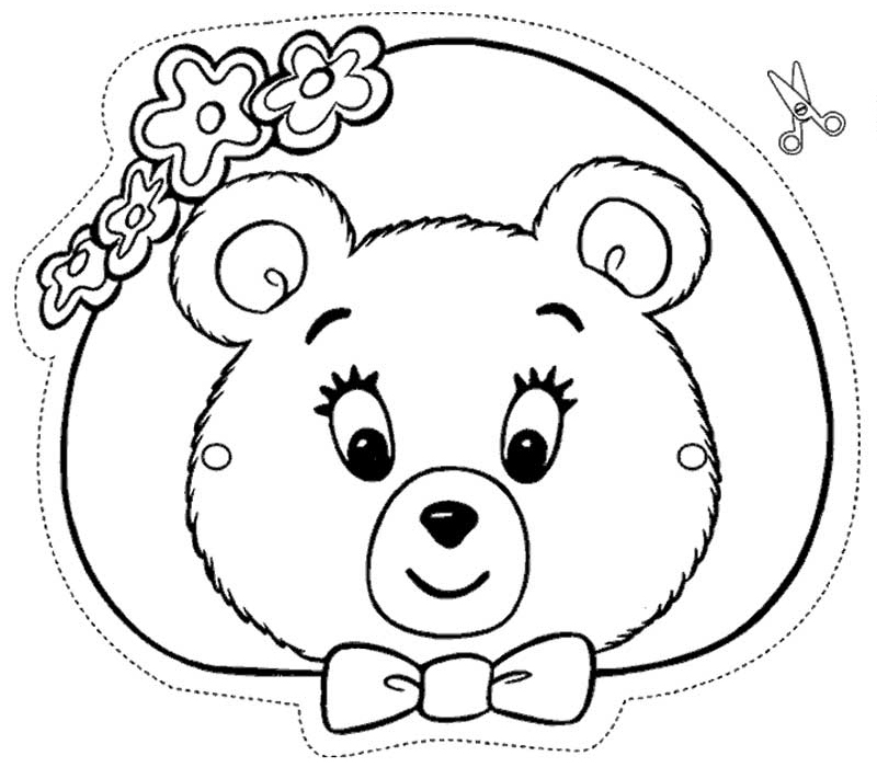 Coloriage d'un masque original avec motifs variés