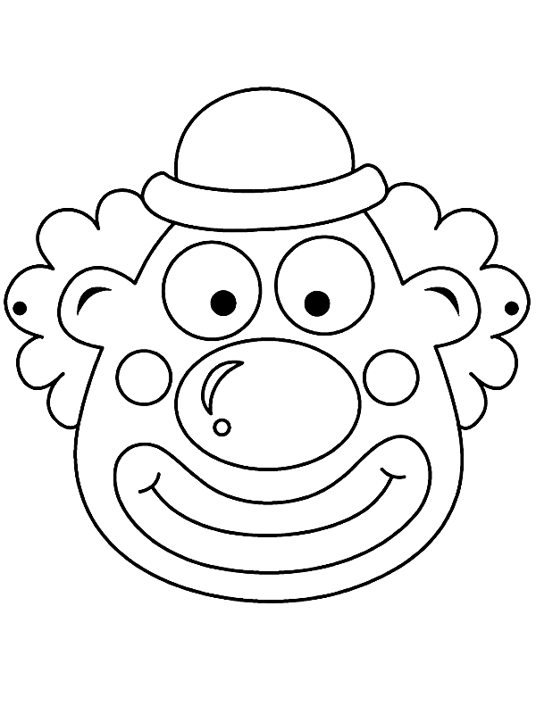 Coloriage d'un masque original avec motifs variés