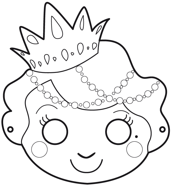 Coloriage d'un masque original avec motifs variés