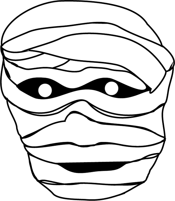 Coloriage d'un masque original avec motifs variés et décorations