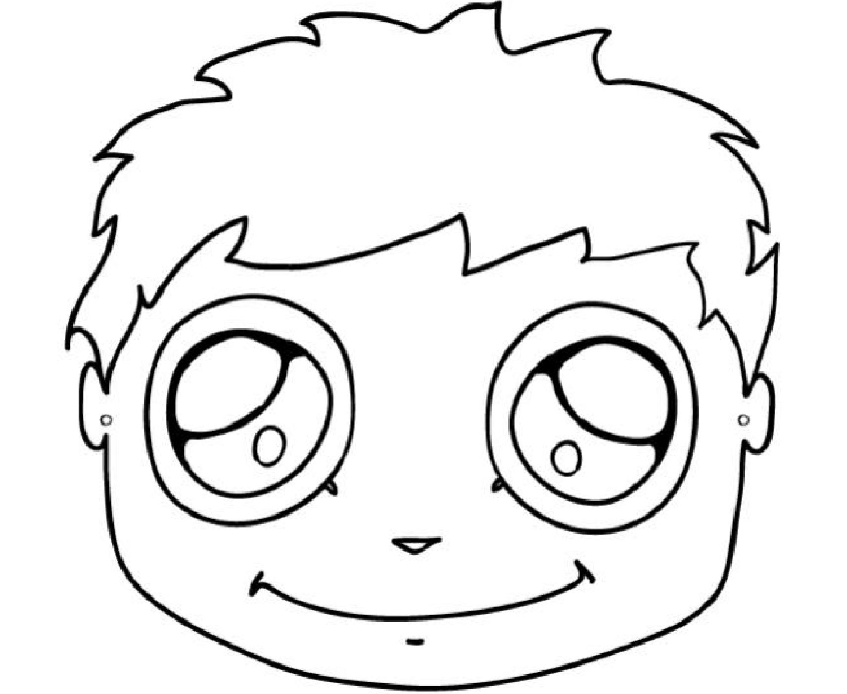 Coloriage d'un masque original avec motifs variés