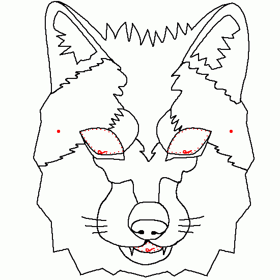 Coloriage d'un masque original avec motifs variés
