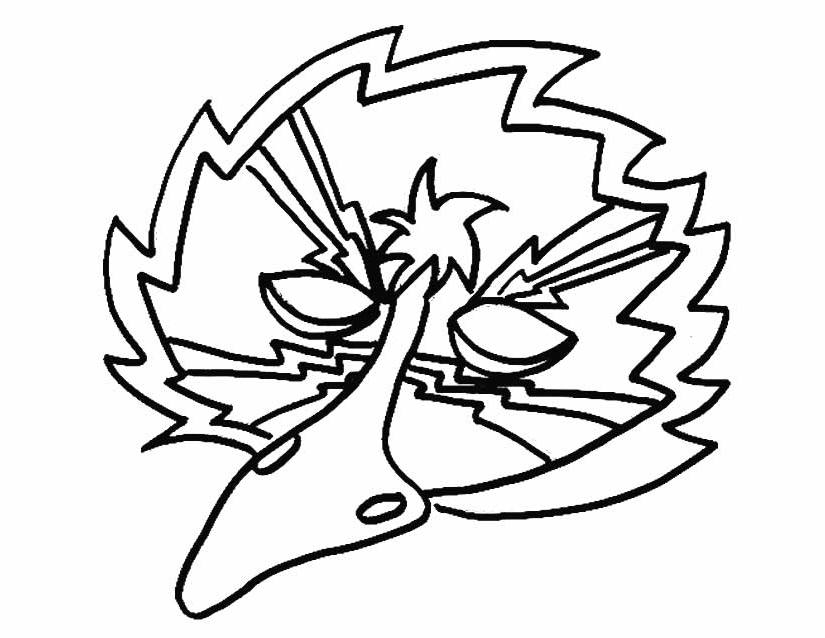 Coloriage d'un masque original avec motifs variés