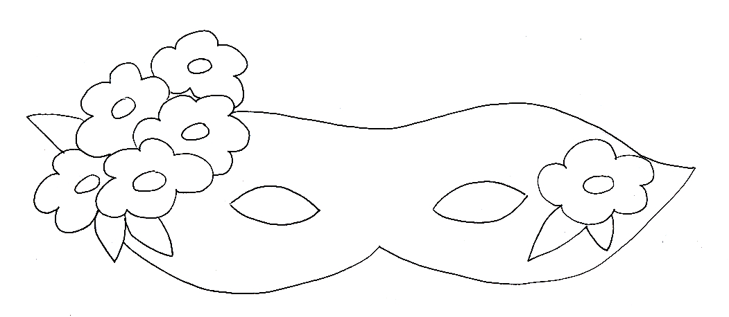 Coloriage d'un masque original avec motifs variés