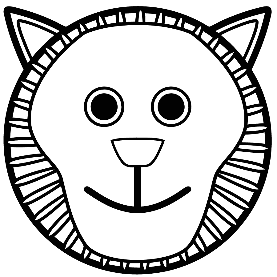 Coloriage d'un masque original avec motifs variés