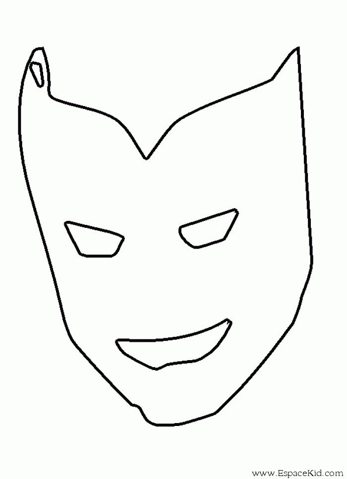 Masque original à colorier dans un style artistique